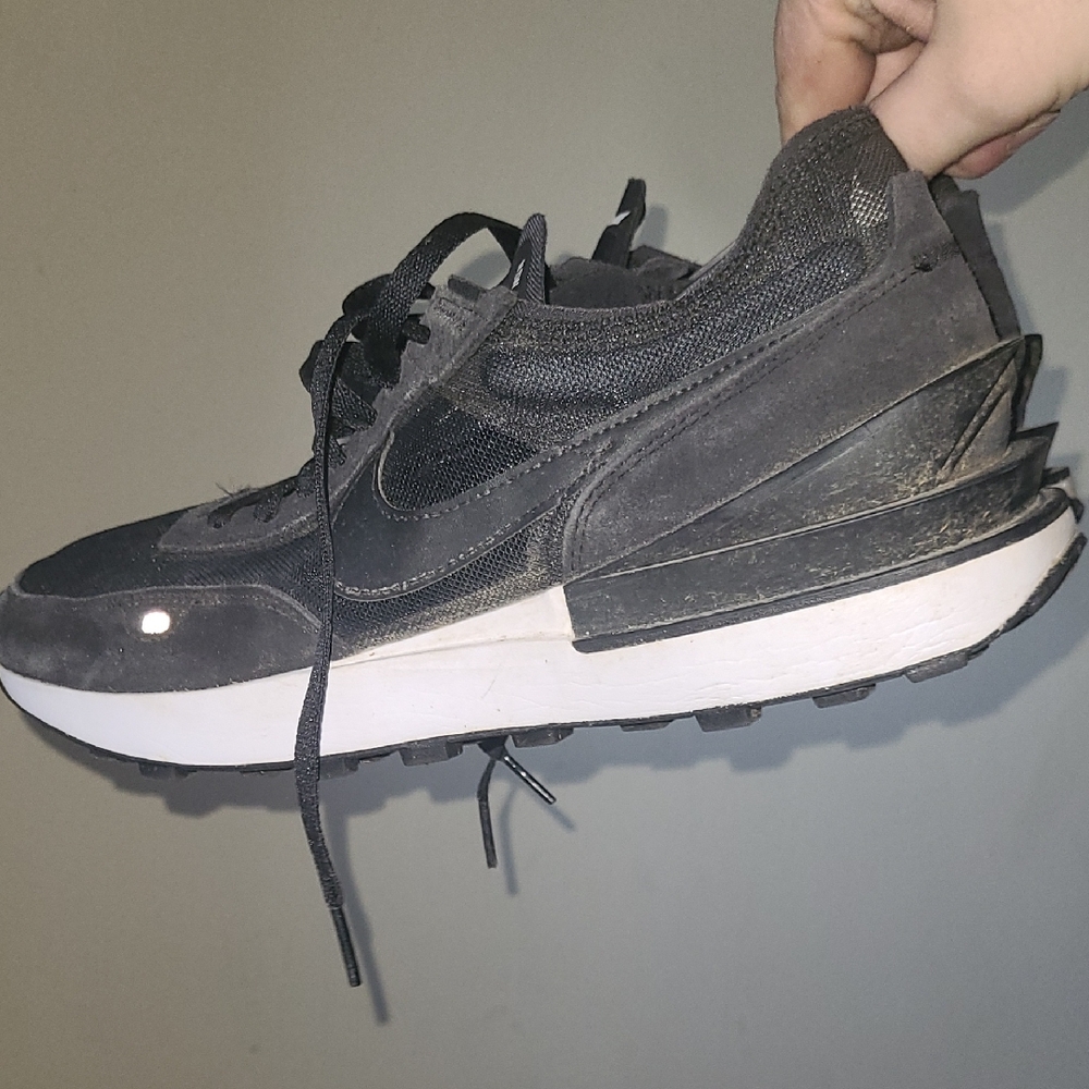 Nike Waffle One Black and White Men's Sneakers 11.5 Us MENS